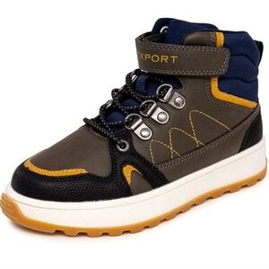 Rockport 1 Boy's Black and Yellow Hiking Boots